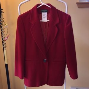 harve benard Wool Cashmere Blend Flannel Jacket